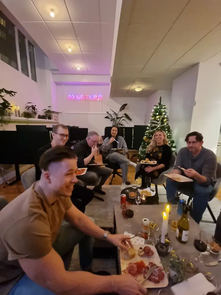 Netler consultants having a christmas party