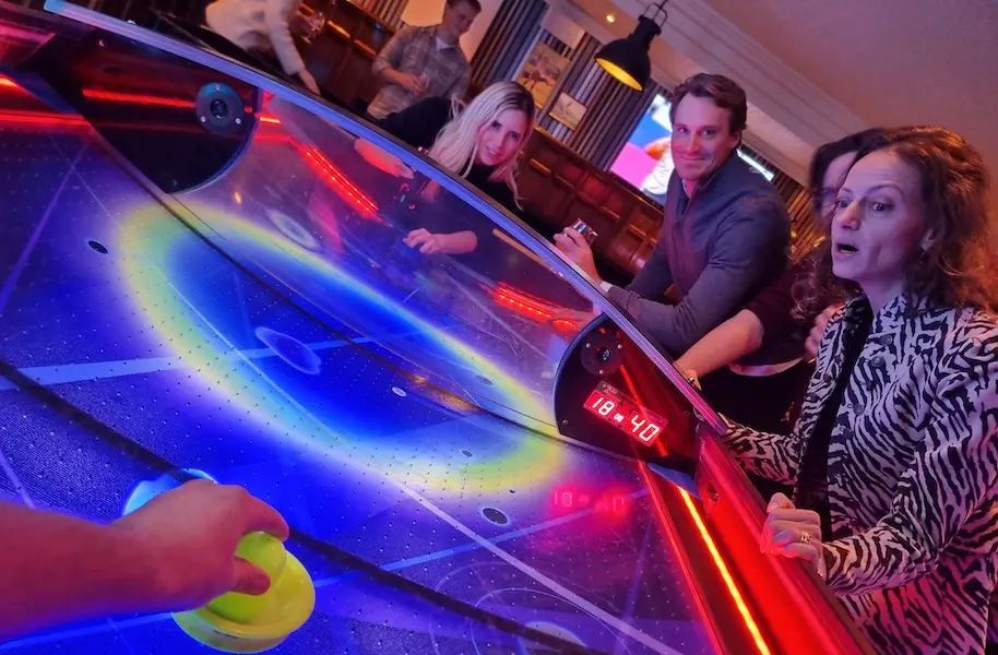 Netler consultants playing a game